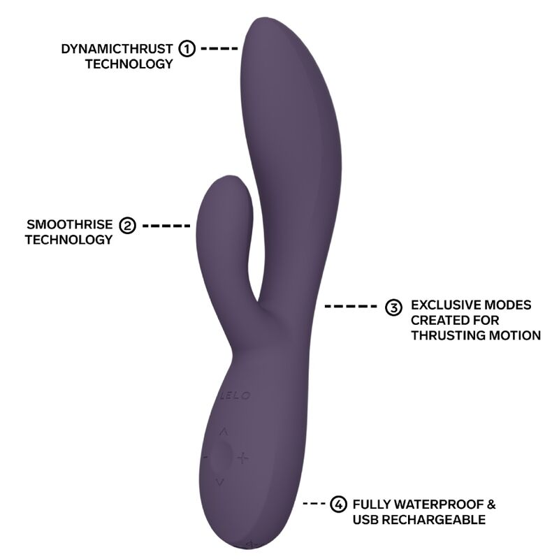 Ina Thrust – Rabbit-Vibrator mit Stoßfunktion – Lila – Bild 6