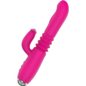 Stossfunktion- und – Rabbit-Vibrator mit Rotationsfunktion