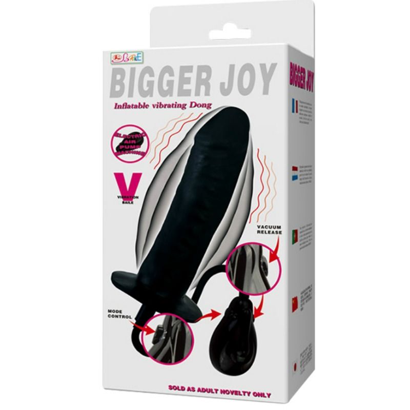 Bigger Joy – Aufblasbarer vibrierender Dildo – 16 cm – Bild 4