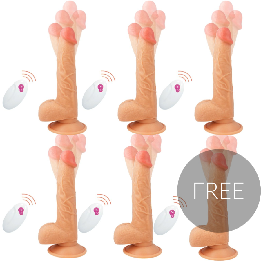 Mr. John – Realistischer Vibrator mit Fernbedienung – 23,88 cm – 5+1
