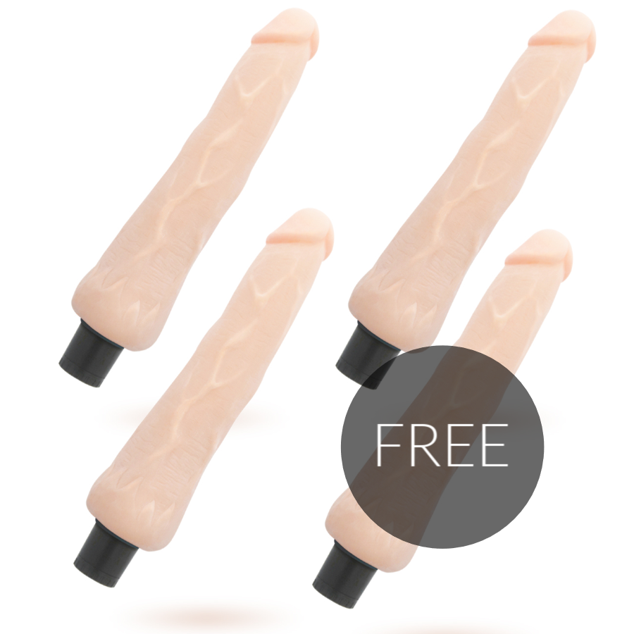 Ragnar – Selbstschmierender realistischer Vibrator – 24,5 cm – 3,5 cm – 3+1