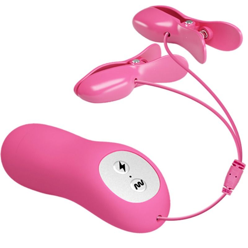 Nippelklemmen mit Vibration und Elektrostimulation – Fuchsia – Bild 3