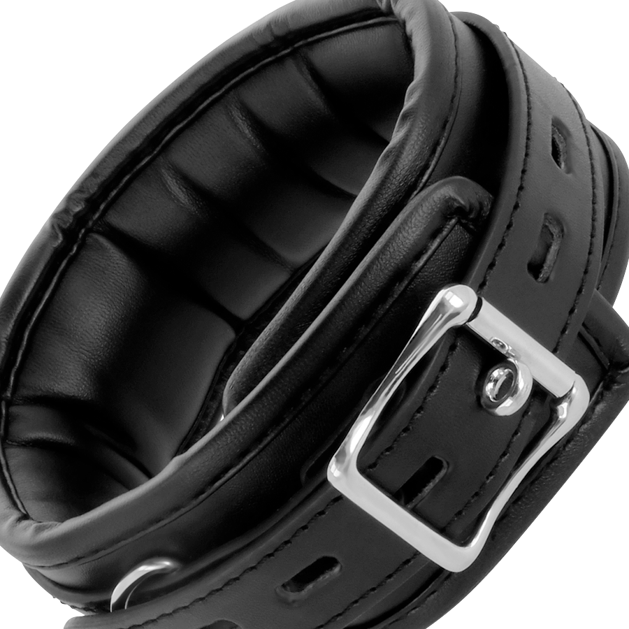 Weiches Lederhalsband mit Kette – Bild 4