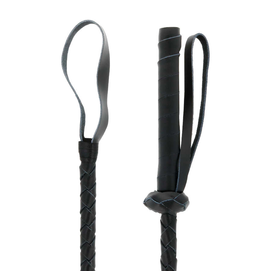 BDSM-Peitsche aus Leder – 60 cm – Bild 2