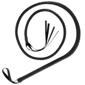 Bondage-Peitsche – Schwarz, 210 cm