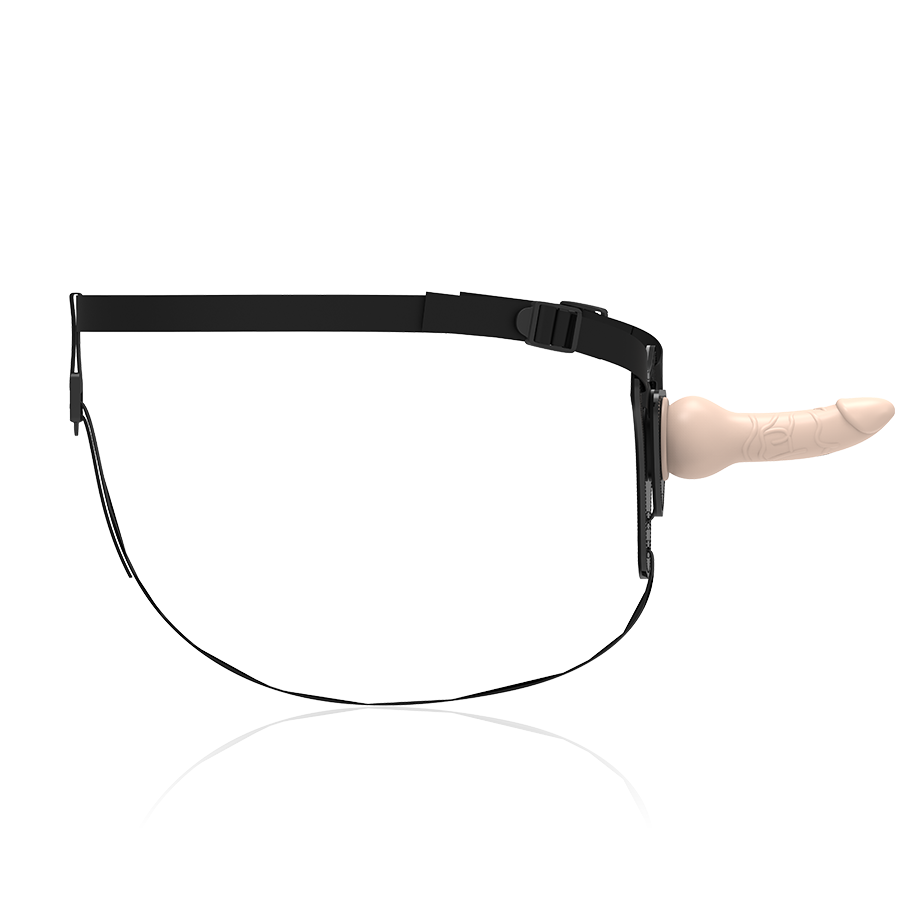 Strap-on-Set mit Silikon-Dildo – Natur – 16 cm – Bild 3