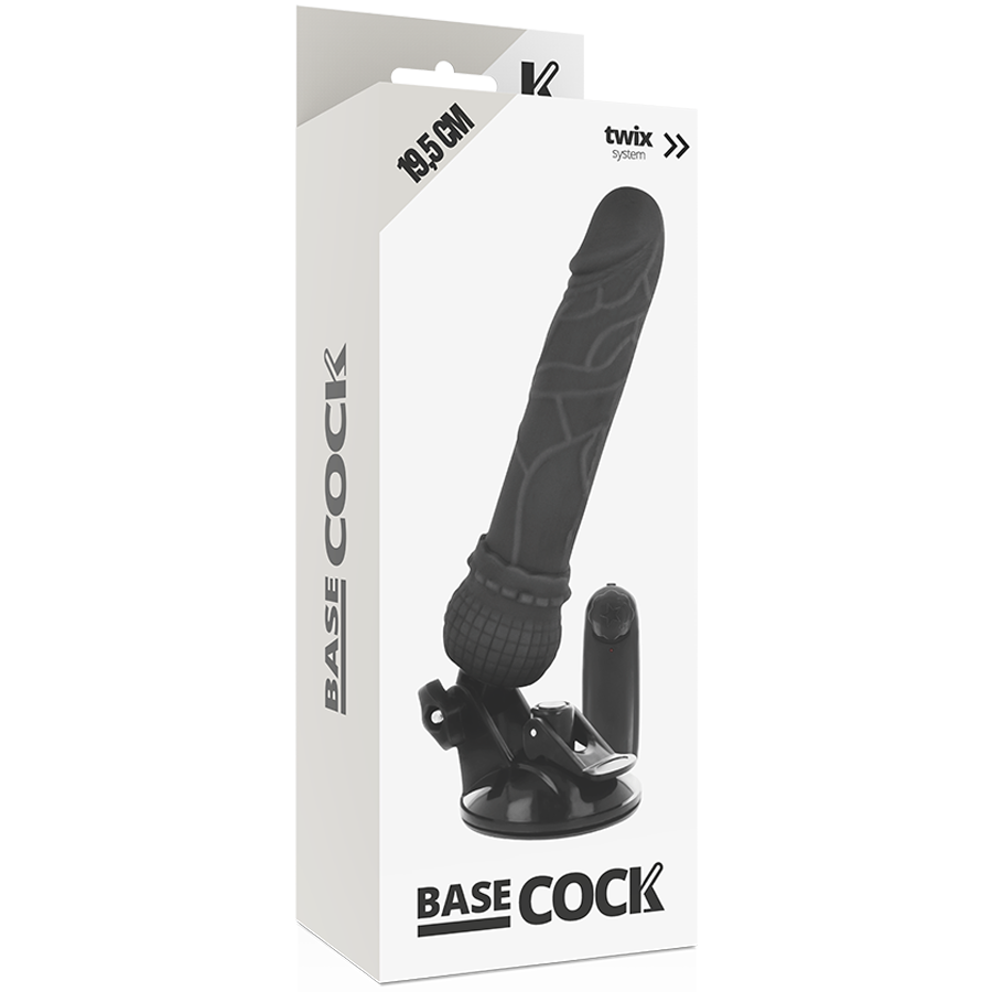 Realistischer Vibrator mit Fernbedienung – Schwarz – 19,5 cm – 4 cm – Bild 4