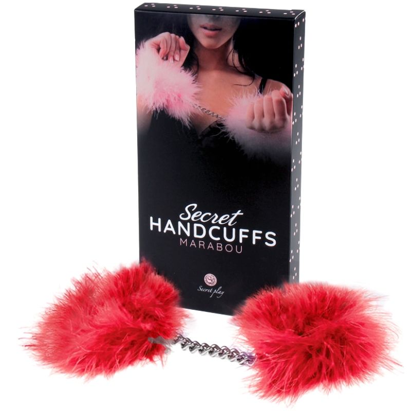 Marabou-Handschellen – Rot – Bild 3