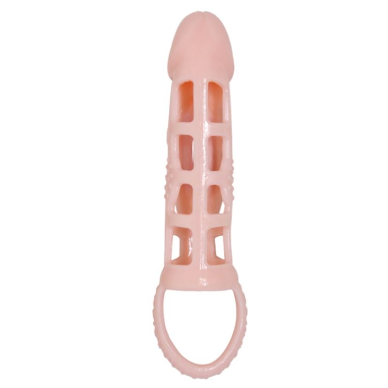 Penis Extender Cover mit Vibration und Natürlichem Gurt – 13,5 cm – Bild 5
