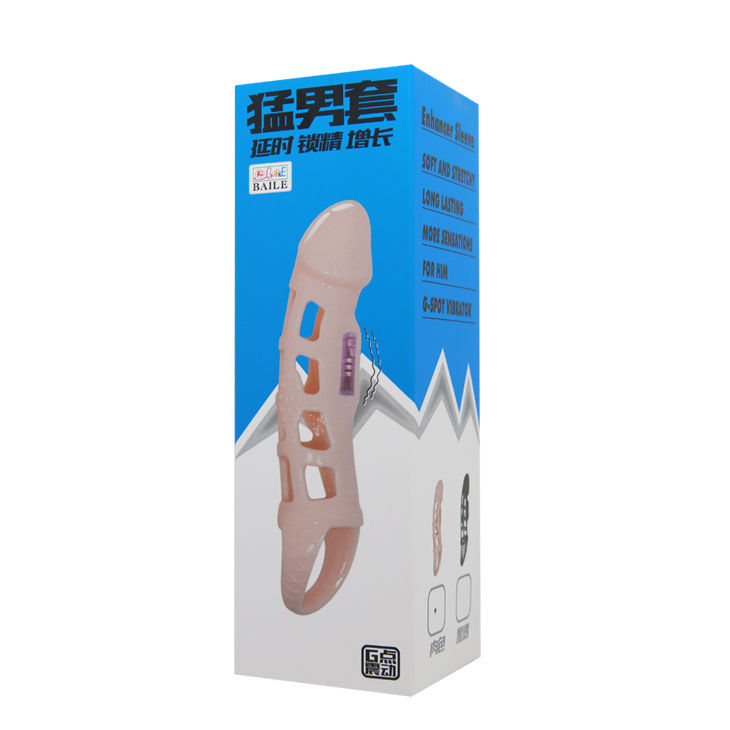 Penis Extender Cover mit Vibration und Natürlichem Gurt – 13,5 cm – Bild 7