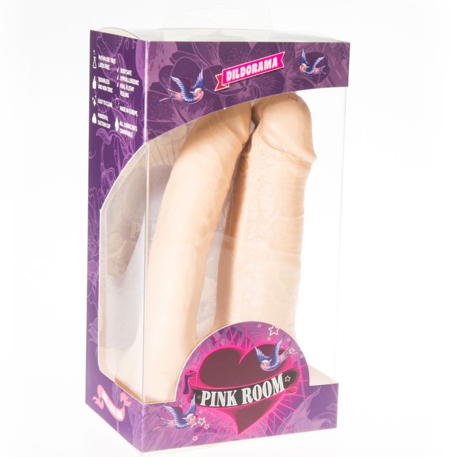 Arthus – Doppel-Dildo mit Saugfunktion – Natur – 17 cm – 15,5 cm – Bild 2
