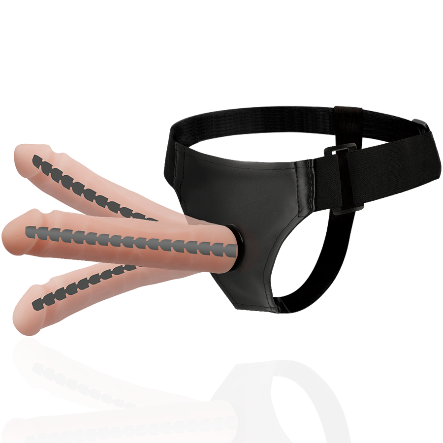 Derick – Artikulierbarer Strap-on-Harness mit realistischem Dildo – 22,5 × 4,5 cm – Bild 3