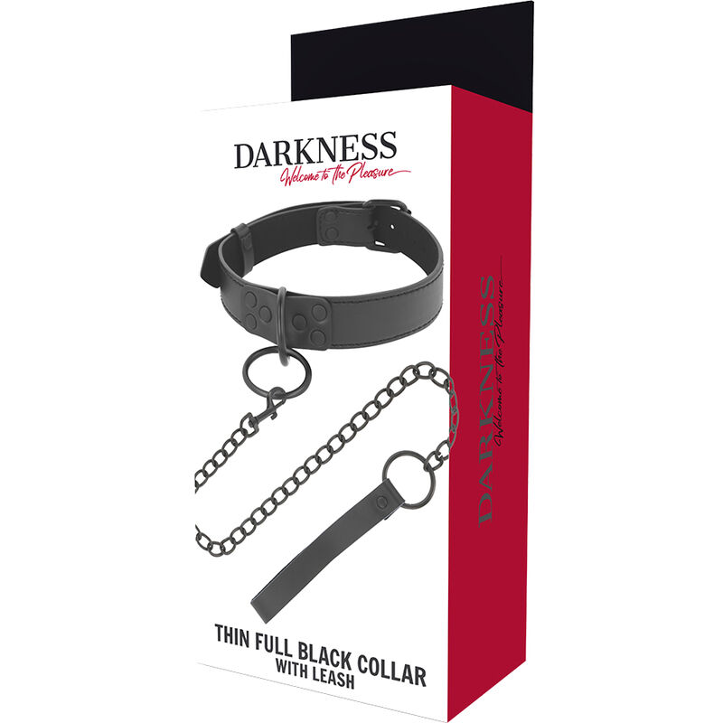 Halsband mit Kette – Schwarz – D-226690 – Bild 5