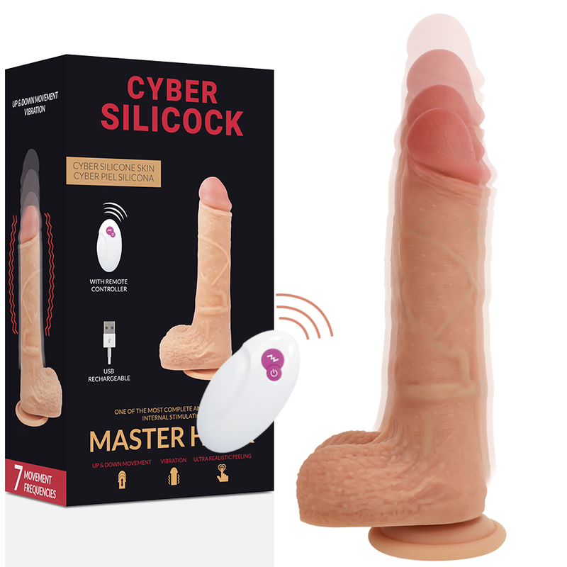 Master Huck – Realistischer Vibrator mit Fernbedienung – 20,9 cm