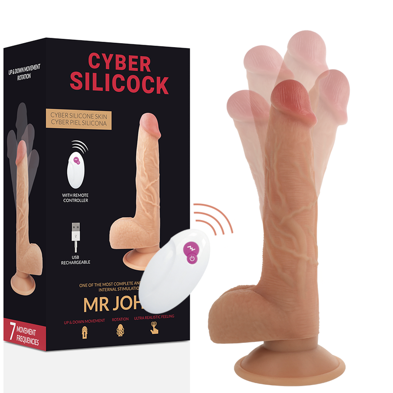 Mr. John – Realistischer Vibrator mit Fernbedienung – 23,88 cm