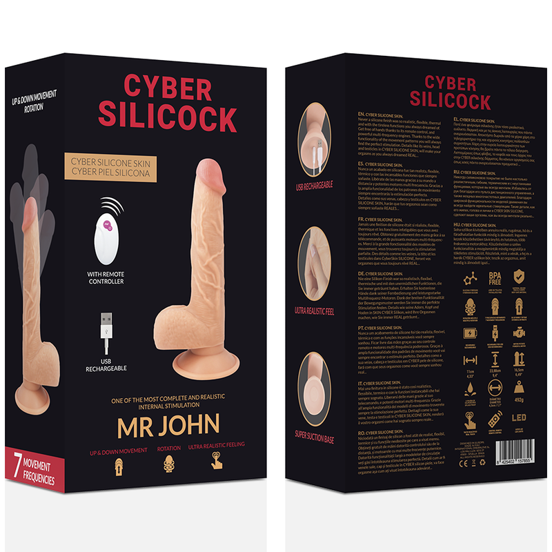 Mr. John – Realistischer Vibrator mit Fernbedienung – 23,88 cm – Bild 7