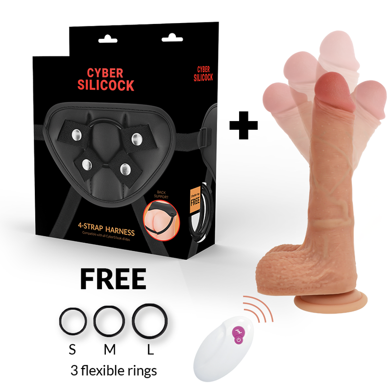 Mr. Rick – Vibrierender Strap-on-Dildo mit Fernbedienung