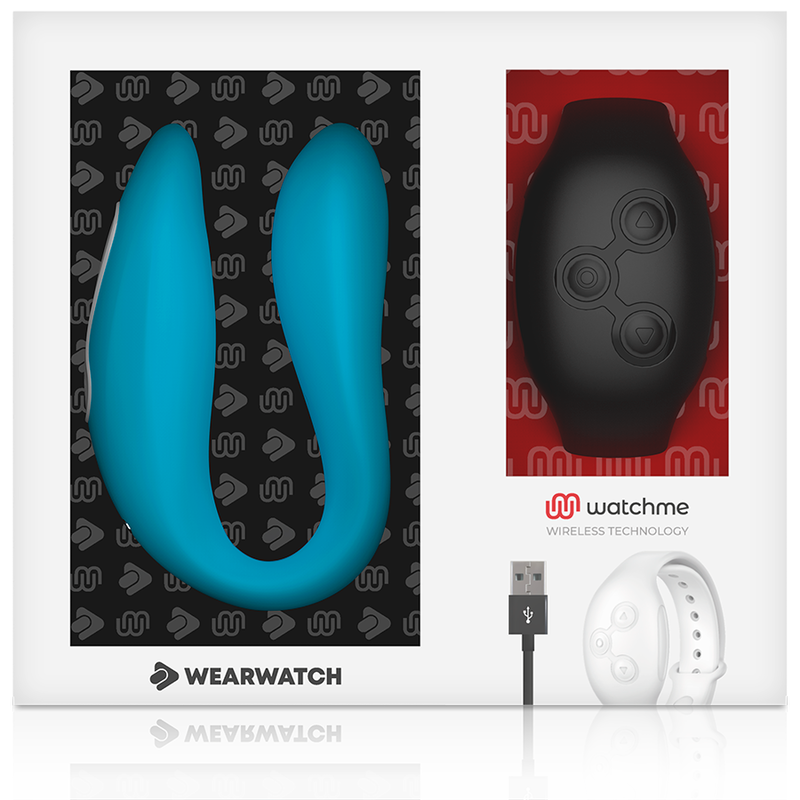 Dual Pleasure – Paarvibrator mit WatchMe-Fernbedienung – Indigo/Schwarz – Bild 7