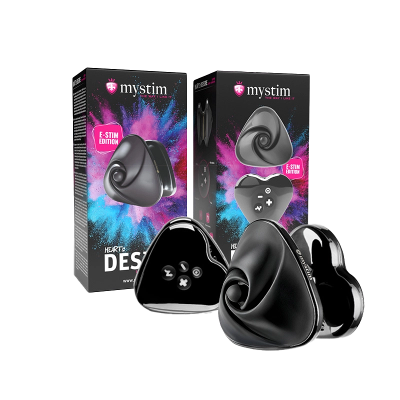 Heart’s Desire Black Edition – Auflege-Vibrator mit E-Stim – Bild 6