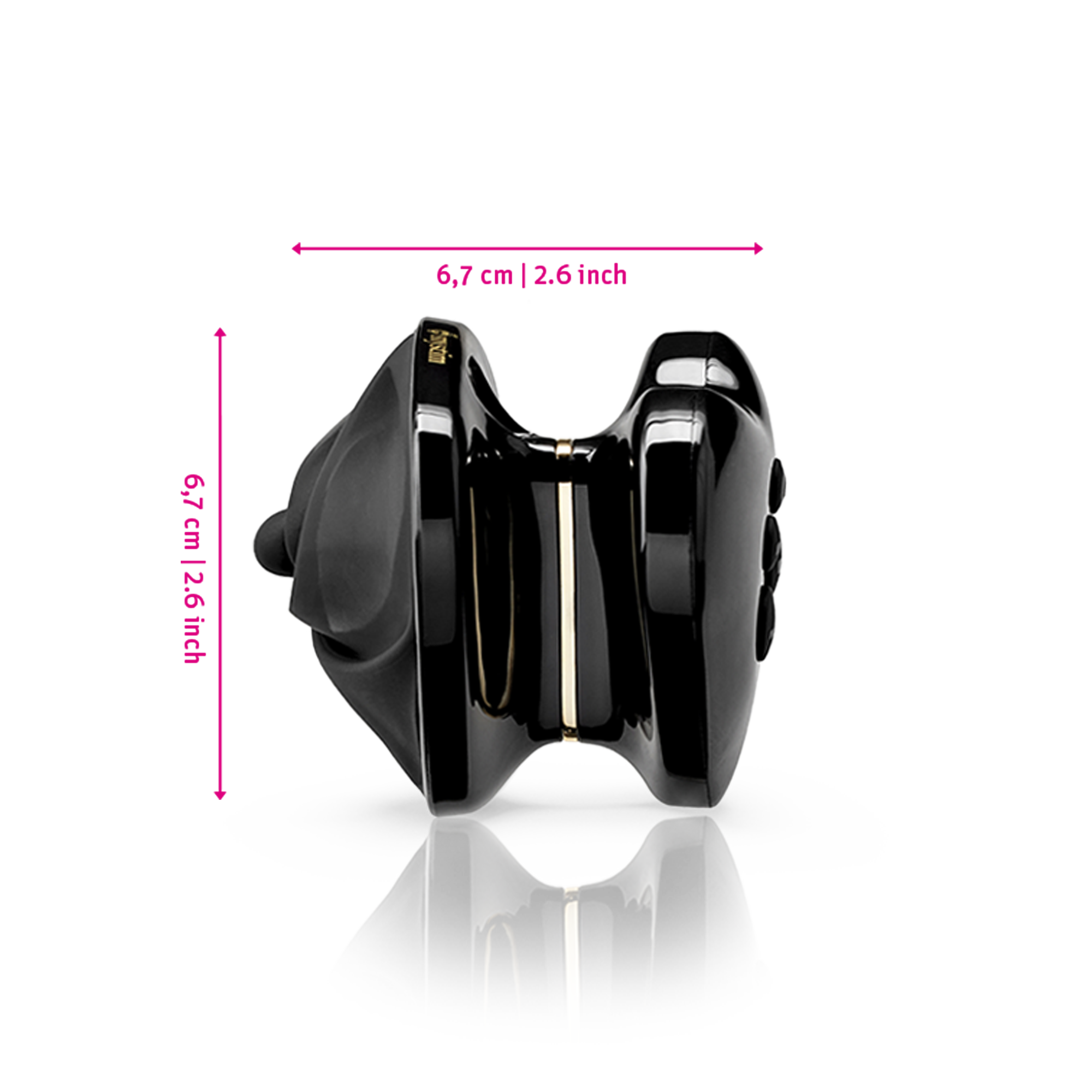 Heart’s Desire Black Edition – Auflege-Vibrator mit E-Stim – Bild 9