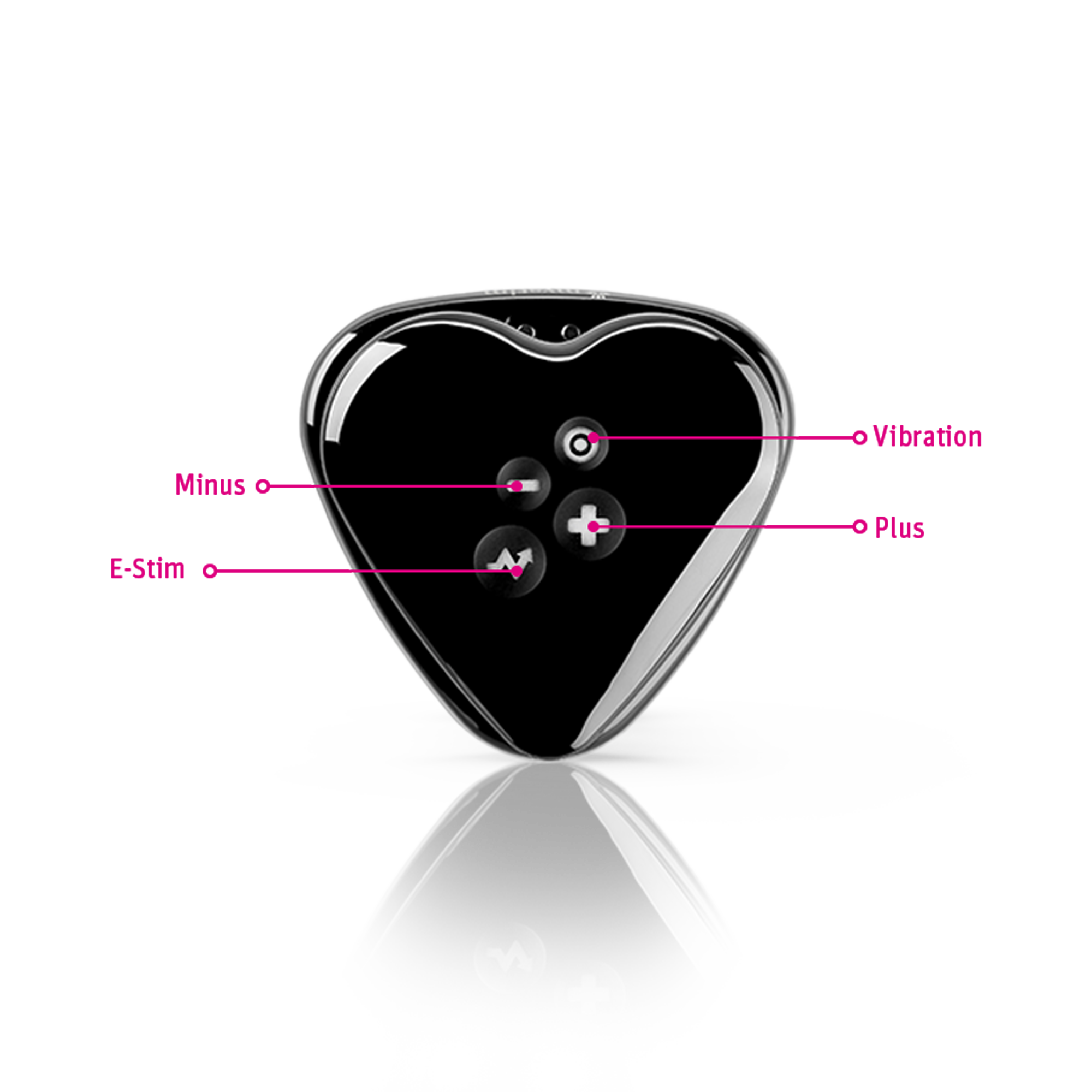 Heart’s Desire Black Edition – Auflege-Vibrator mit E-Stim – Bild 10