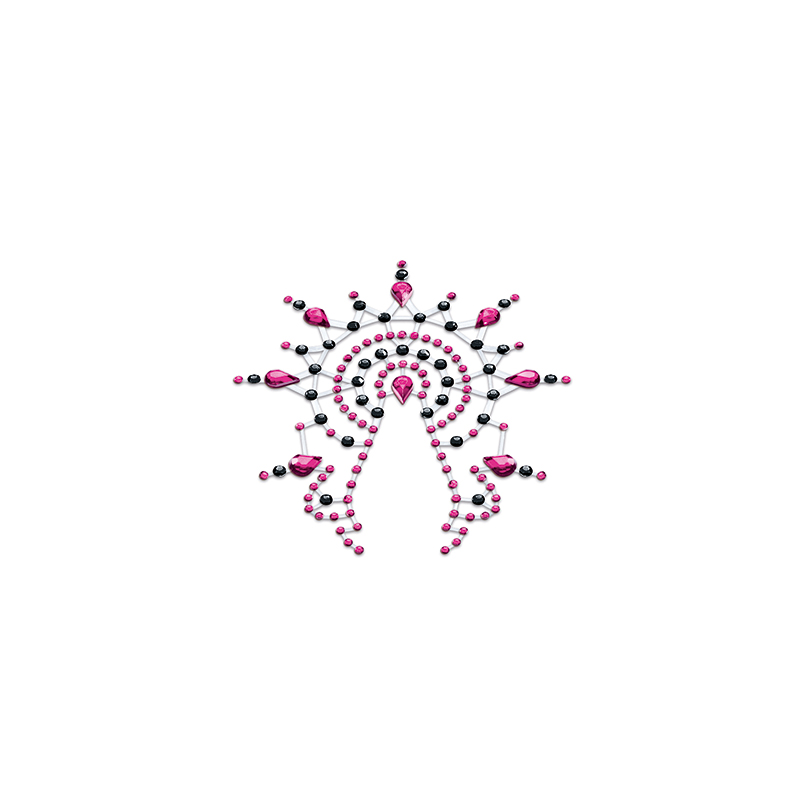 Gloria Body Stickers – schwarz-pink – Bild 4