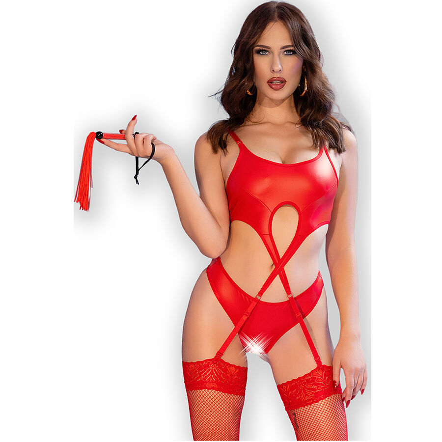 Chilirose – Cr 4625 Set Vierteilig, Oberteil, Rot, L