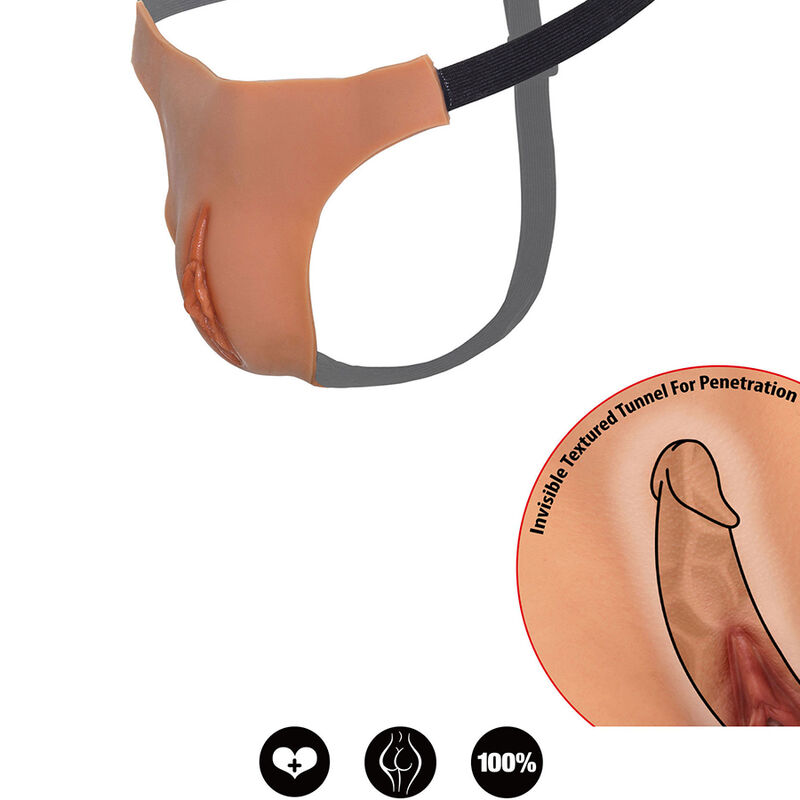 Verborgenes Verlangen – Alter Ego Verstellbare Offene Vagina String Fleisch – Bild 3