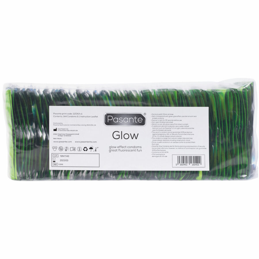 Glow-Kondombeutel 144 Einheiten