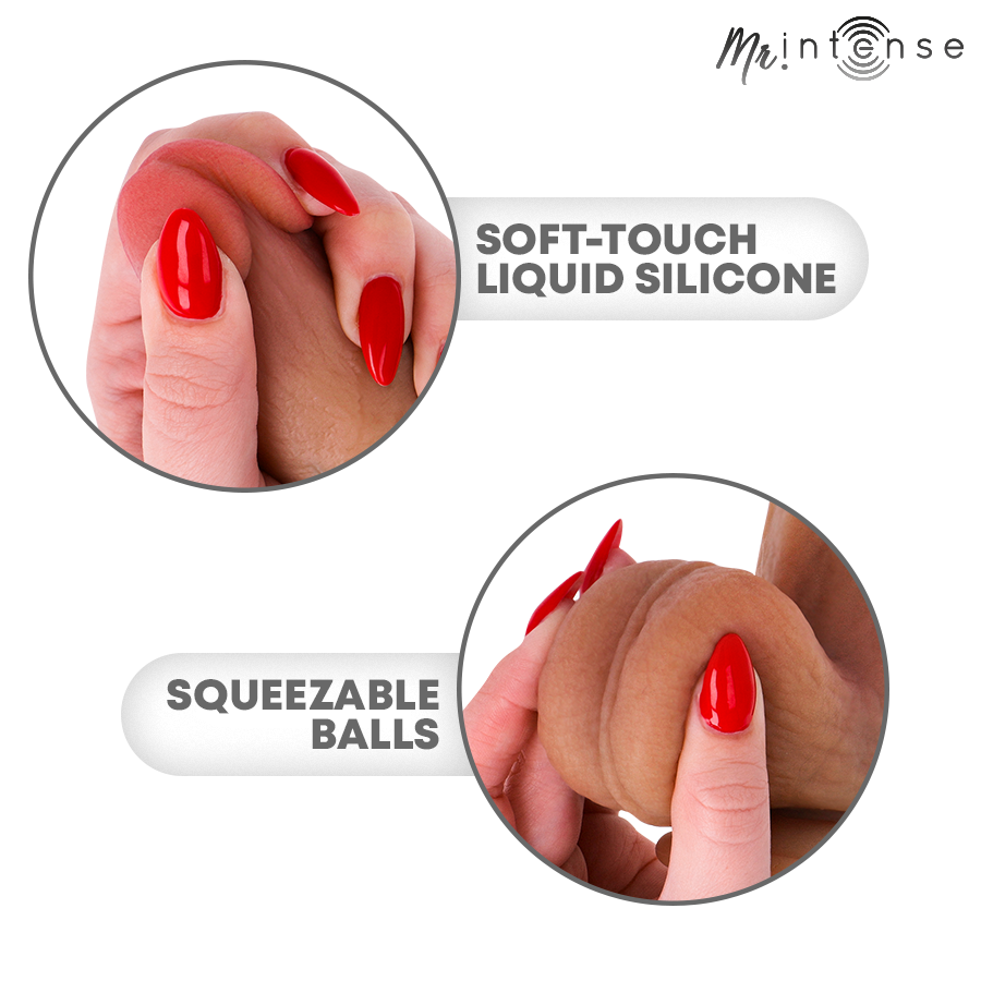 Mr Intense – Logan Vibrator Dildo Silikon mit Wärmeeffekt und Fernbedienung 20 cm – Ø 4,1 cm – Bild 9