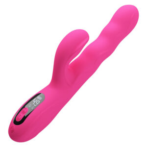 Pretty Love – Winters Multifunktions-Hasenvibrator mit Led-Anzeige, Pink