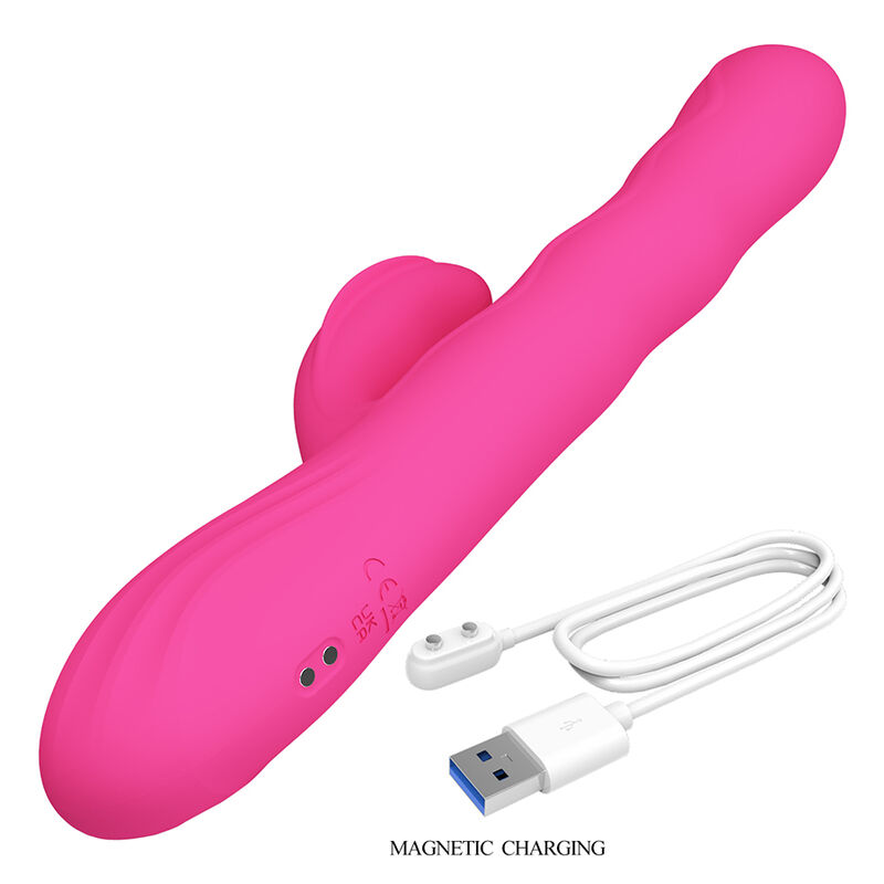 Pretty Love – Winters Multifunktions-Hasenvibrator mit Led-Anzeige, Pink – Bild 9