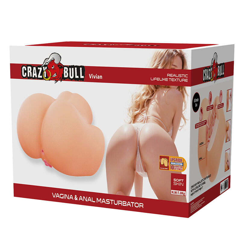 Vivian Doppelter Vaginal- und Analvibrationsmasturbator Flesh – Bild 9