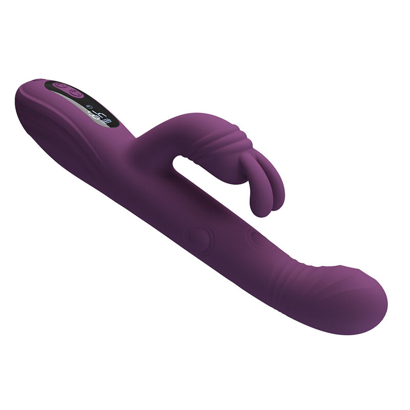 Pretty Love – Dee Multifunktions-Hasenvibrator mit Oszillierender und Perkussiver Funktion, Lila – Bild 4
