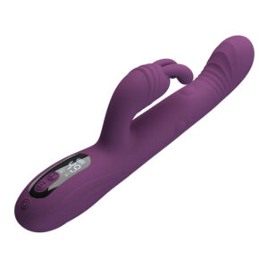 Pretty Love – Dee Multifunktions-Hasenvibrator mit Oszillierender und Perkussiver Funktion, Lila