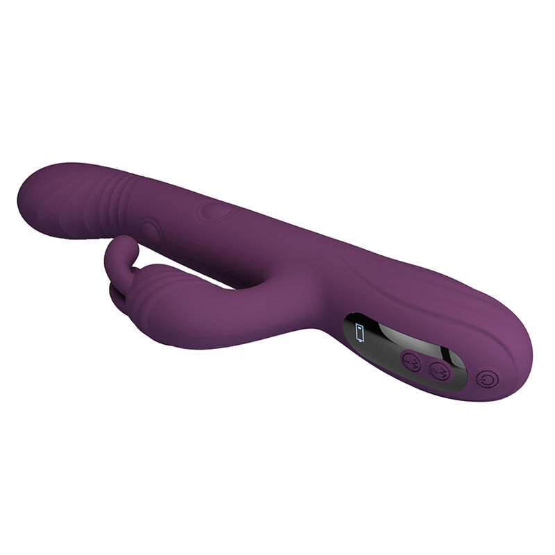 Pretty Love – Dee Multifunktions-Hasenvibrator mit Oszillierender und Perkussiver Funktion, Lila – Bild 8