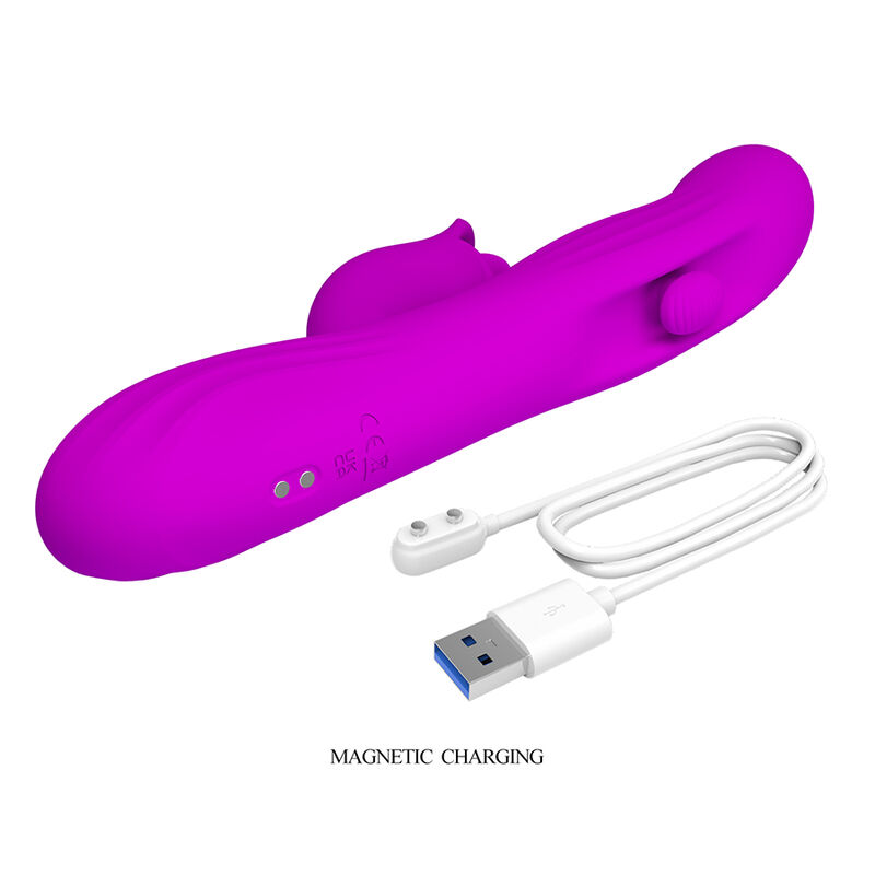 Pretty Love – Yalanda Hase Oszillierender Vibrator mit Led-Anzeige, Lila – Bild 10