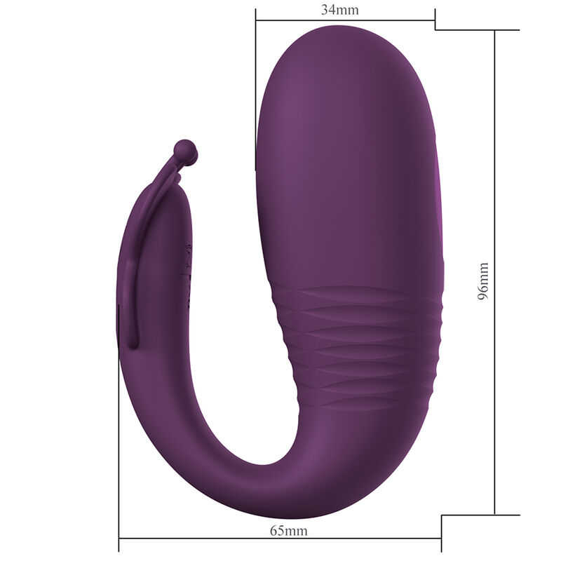 Pretty Love – Klay Stoss-Ei-Vibrator, App-Steuerung, Lila – Bild 5
