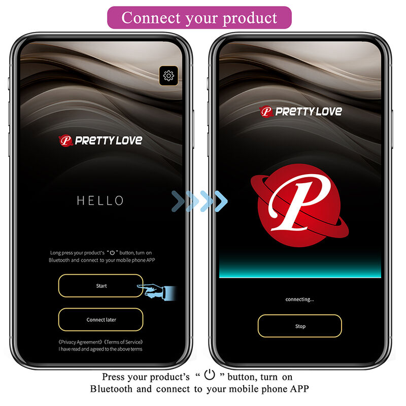 Pretty Love – Klay Stoss-Ei-Vibrator, App-Steuerung, Lila – Bild 9