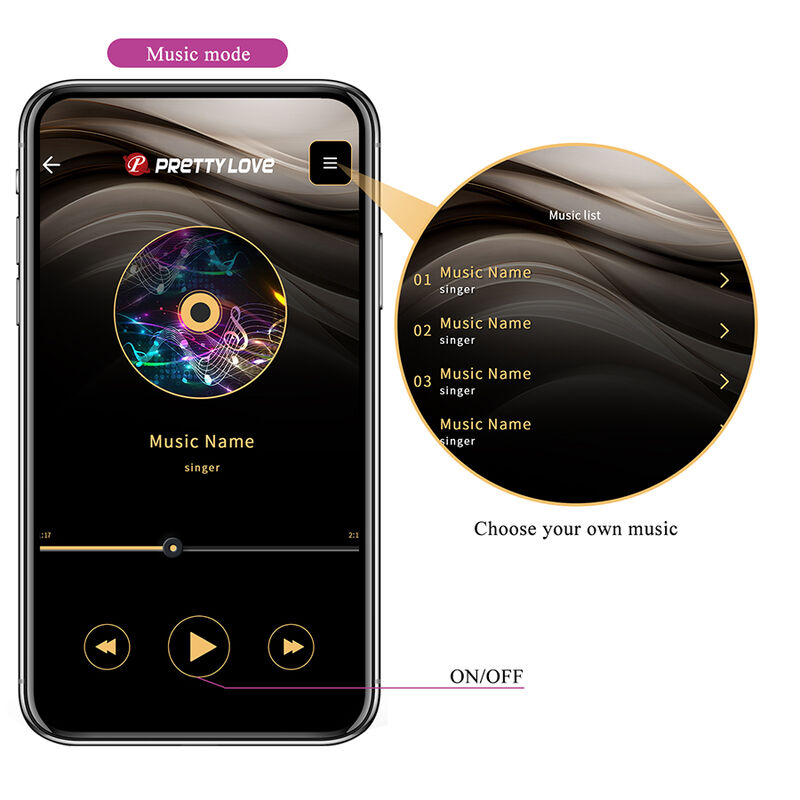 Pretty Love – Klay Stoss-Ei-Vibrator, App-Steuerung, Lila – Bild 14