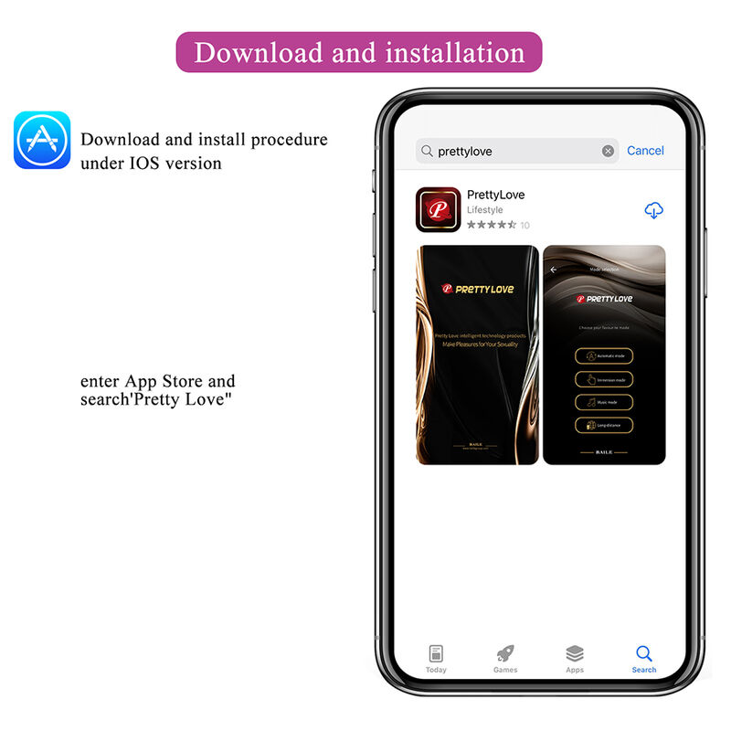 Pretty Love – Klay Stoss-Ei-Vibrator, App-Steuerung, Lila – Bild 11