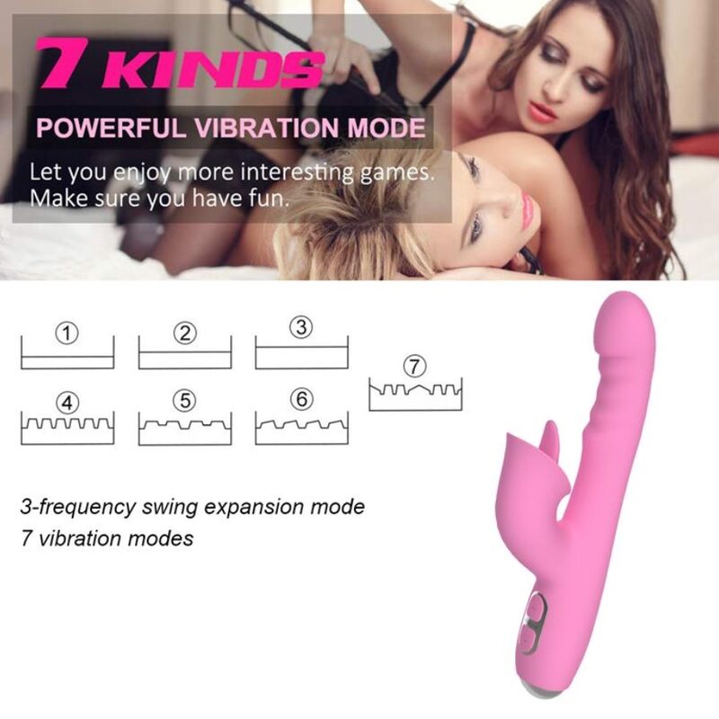 T-May Magic Stick Rabbit Vibrator – Rosa – Bild 11