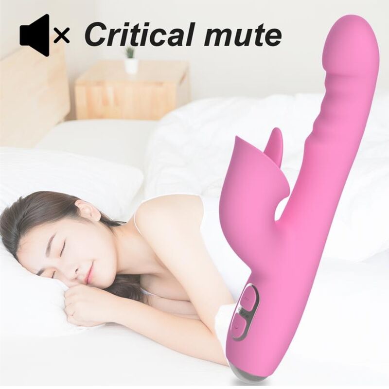 T-May Magic Stick Rabbit Vibrator – Rosa – Bild 12