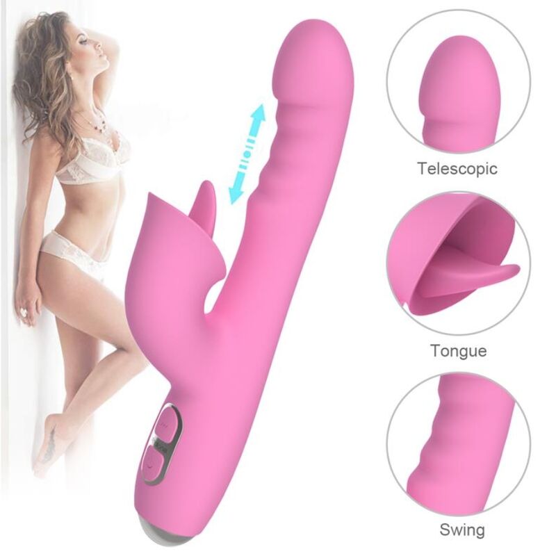 T-May Magic Stick Rabbit Vibrator – Rosa – Bild 10