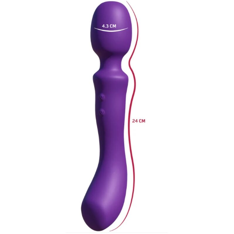 Doppelseitiger Vibrations-Massagerstab Lila – Bild 4