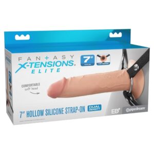 Fantasy X-Tensions Elite – 17,8 cm Hohl-Silikon-Strap-On