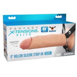 Fantasy X-Tensions Elite – 20,3 cm Hohl-Silikon-Strap-On