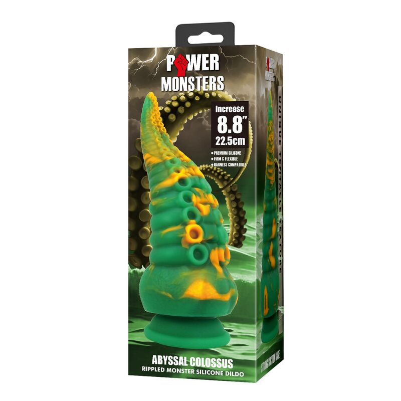 Abyssal Colossus Bicolor Fantasy Silikondildo 22,5 cm Ø 6 cm – Bild 3