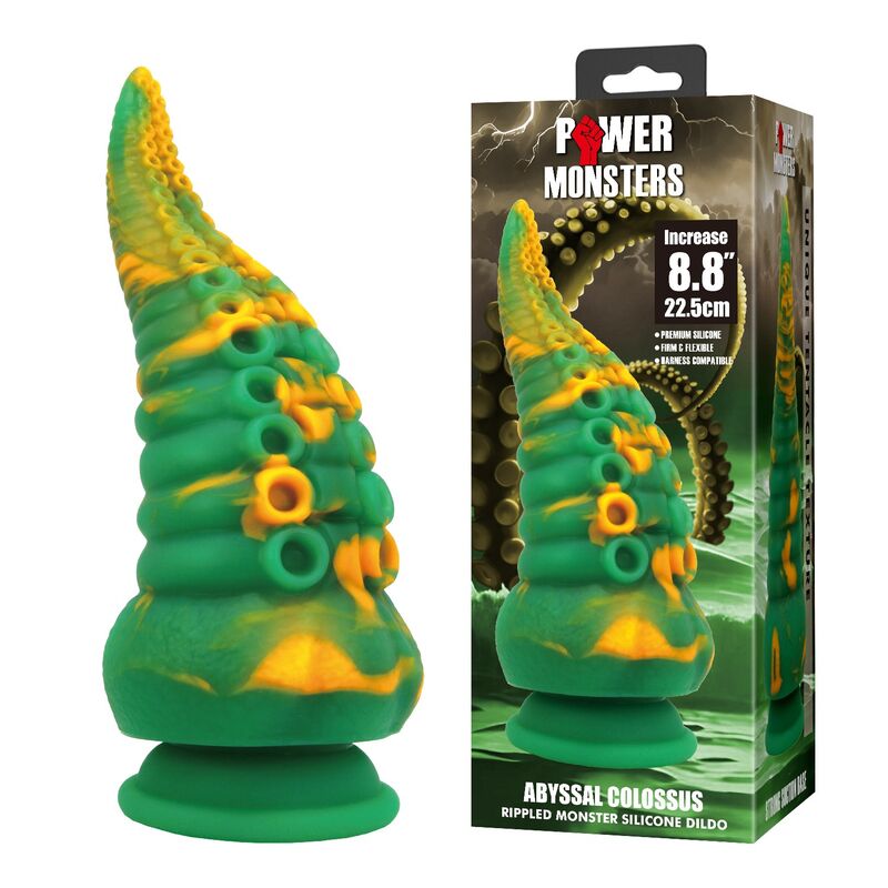 Abyssal Colossus Bicolor Fantasy Silikondildo 22,5 cm Ø 6 cm – Bild 7