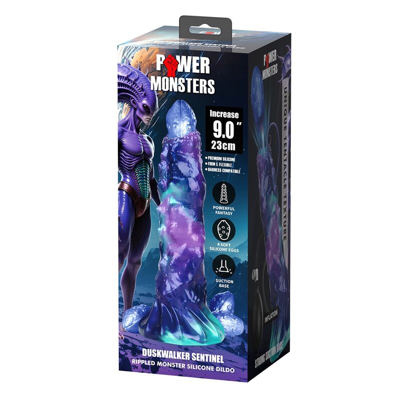 Duskwalker Sentinel Dreifarbiger Aufblasbarer Fantasy-Silikondildo 23 cm Ø 5 cm – Bild 2